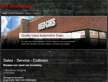 Tablet Screenshot of mytownauto.com